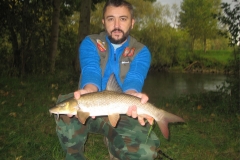 62 cm Barbe mit der Feederrute